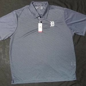 Detroit Tigers Men Navy Team Polo Golf Shirt